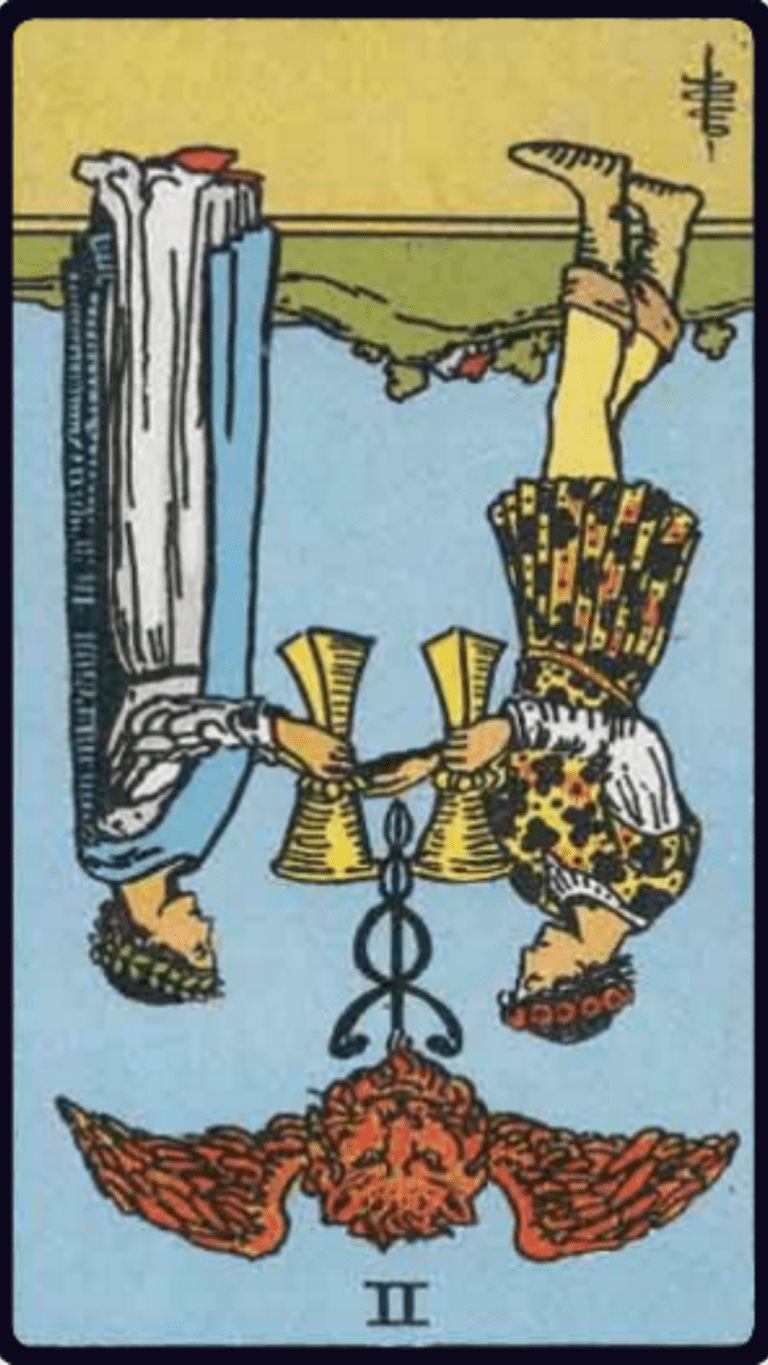 2 de Copas no Tarot: Significado no Amor, Financeiro e Mais
