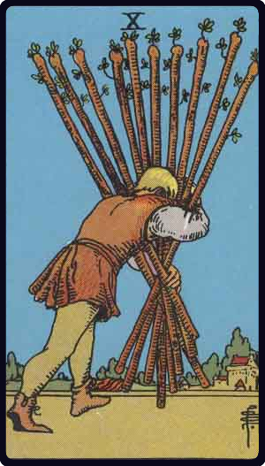 10 de paus tarot