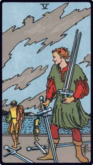 5 de espadas tarot